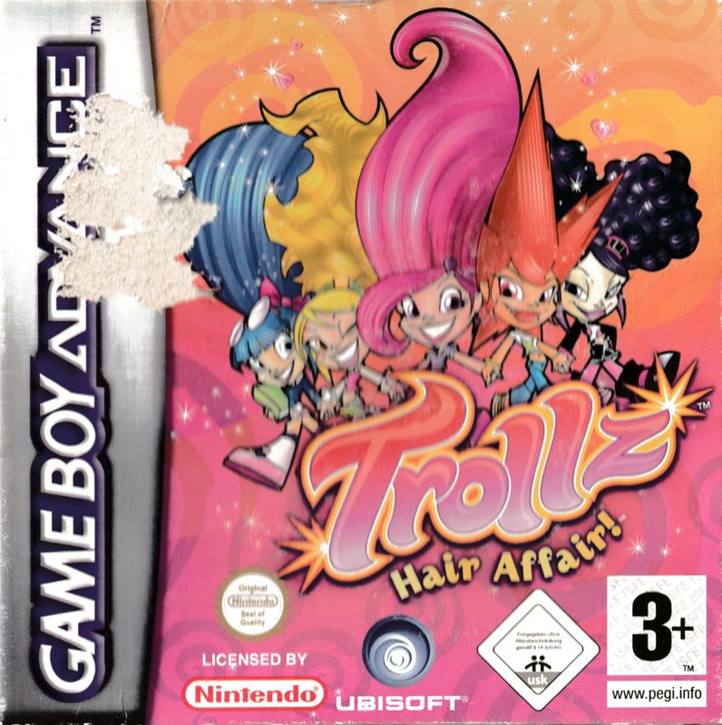 Trollz: Hair Affair box art for GameBoy Advance
